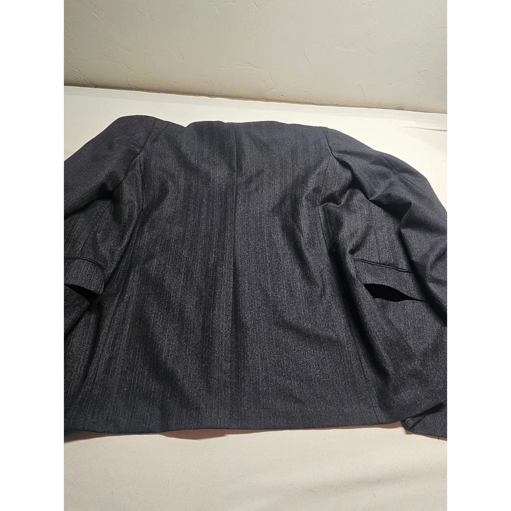 Norman Hilton Connollys Mens 42L Pinstripe Blazer‎ Charcoal Gray 2 Button Jacket